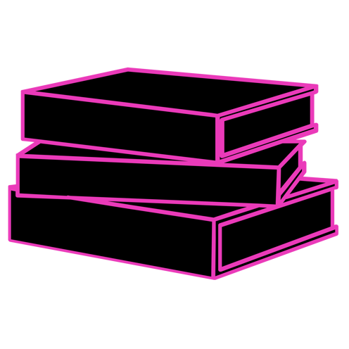 SHELF & STACK_LOGO_BLACK FILL_PINK OUTLINE-1